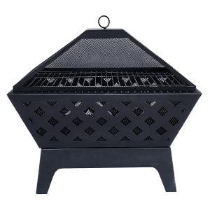 24inch square outdoor steel fire pit GM10201-3