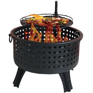 26inch outdoor fire pit with BBQ grill GM10105