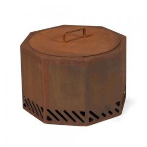 21inch corten steel smokeless fire pit 